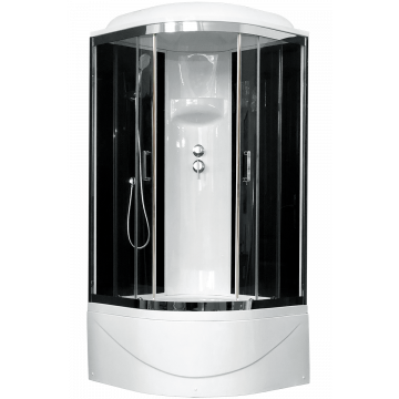 Душевая кабина Royal Bath BK RB 100BK6-BT-CH (черное/прозрачное)